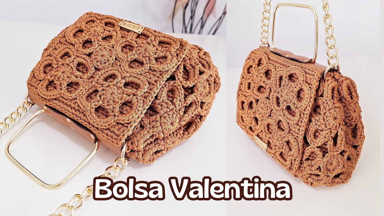 ВЯЗАННАЯ КРЮЧКОМ СУМКА С ЦВЕТОЧНЫМ УЗОРОМ И ИЗЫСКАННОЙ ОТДЕЛКОЙ/Сумка Валентина