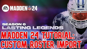 Madden 24 Tutorial: How to import the NEWEST ROSTER UPDATES and 2024 NFL DRAFT into Madden 24 on PS5