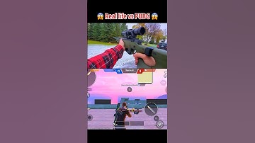 Real Life AWM vs Pubg AWM ⚡️🔥 #shorts #short #pubgmobile #bgmi #awm
