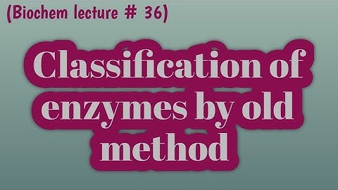Classification of enzymes by old method | Enzyme classification in urdu | Learn with Aroosa waheed