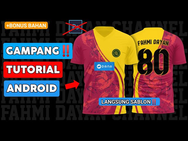 Gampang‼️ Cara Desain Kaos Futsal di Android | Bisa Langsung Sablon class=