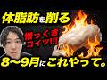 【体脂肪を落とす】夏は「頑張らない人」からこそ痩せる。やること4つ。