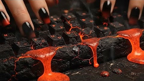 Typing on AI Honey, Lava & Velvet Keyboards?! #asmr #satisfying #relaxing #aiasmr #oddlysatisfying