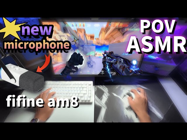 NEWmic AM8 Unboxing + Valorant  +keyboard sound ASMR