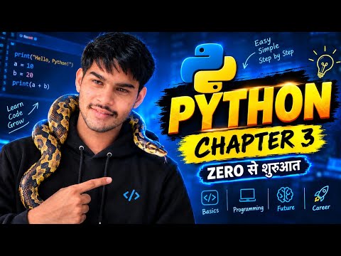 Hello World | First Program in Python 🐍 | Les 3....
