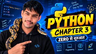 Hello World | First Program in Python 🐍 | Les 3....