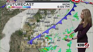 Some showers and storms remain in New Mexico for Monday