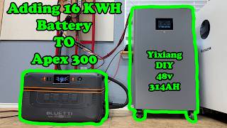 Bluetti Apex300 Adding 16KWH DIY 48V Battery Expansion! Plus Charge Controller Upgrade
