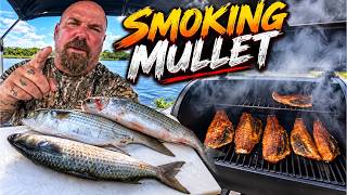 Catching Freshwater mullet with a baitless hook in a popular weekend party spot *** Catch and Cook