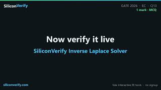 GATE 2026 EC Q13 | Laplace Transform of a Convolution with Time Shift | Signals and Systems Solved