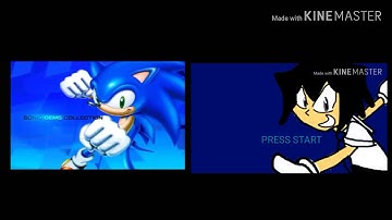Sonic Gems Collection intro Side by Side