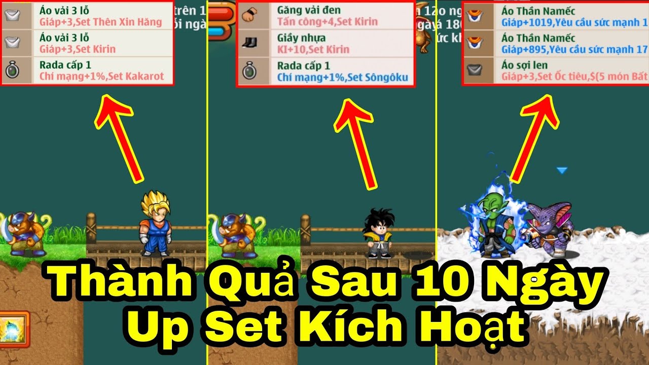 [Nro Kakarot]/Show Thành Quả 10 Ngày Up Set Kích Hoạt - youtube