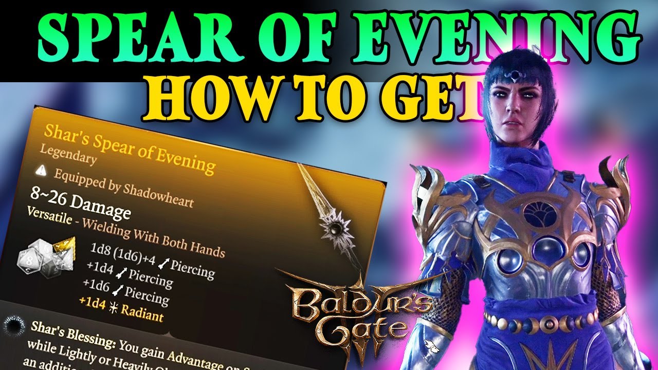 How to get SHAR'S SPEAR OF EVENING Legendary Weapon Baldur's Gate 3