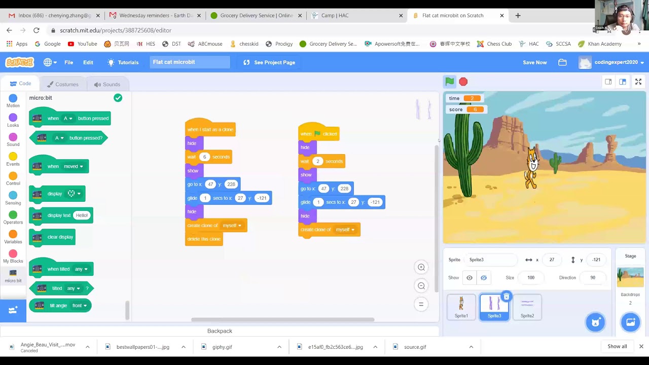 Final Scratch coding project by Lucas, a 9-year-old boy - YouTube