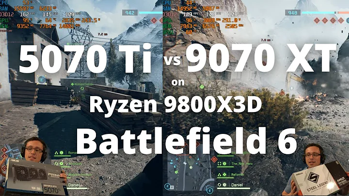5070 Ti vs 9070 XT in Battlefield 6- Ultra, Low, DLSS, FSR, 1080p, 1440p, 4K (Ryzen 9800X3D)