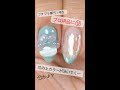筆が勝手に泳ぐって🐟かよ？初心者にサロン用ジェル使わせたらこうなった #shorts