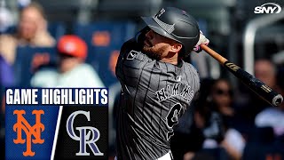 Mets Vs Rockies 53125 Mets Highlights