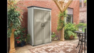 Rubbermaid Outdoor Large Vertical Storage Shed Assembly