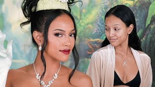 KARRUECHE TRAN MAKEUP TRANSFORMATION into DISNEY PRINCESS TIANA  | PatrickStarrr