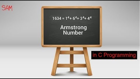 Armstrong Number in C Programming | Tamil | Sam