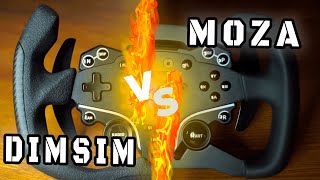 ЛУЧШИЙ ШТУРВАЛ ДЛЯ MOZA R5. Moza vs DimSim! Сравнение двух накладок - штурвалов для Moza