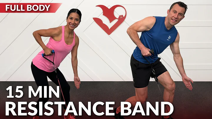 15 Min Full Body Resistance Band Workout for Beginners / INT - Elastic Exercise Band for Women & Men