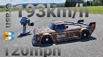 Arrma Infraction 193 km/h 120 mph Speedrun Crash 😅