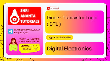 Diode - Transistor Logic ( DTL ) #electronicsengineering #digitalelectronicslectures #dtl #ttl #rtl