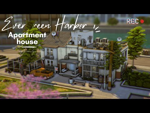 Видео: Квартиры в Эвергрин-Харбор | Строительство | The Sims 4 | No CC