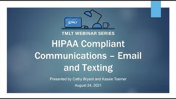 HIPAA Compliant Communications — Email and Texting