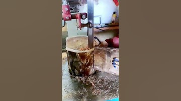 The process of making a wooden stool = good tools can increase efficiency