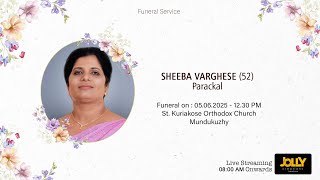 Funeral Service _ Sheeba Varghese Parackal _ LIVE