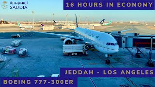 SAUDIA ECONOMY | BOEING 777-300ER | JEDDAH - LOS ANGELES