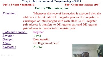 XCHG instruction