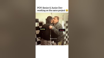 😅Senior Vs Junior developer #memes #shortsfeed #ytshorts #comedy #developer #trending #shorts