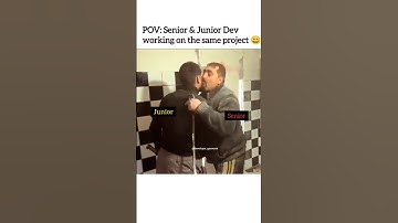 😅Senior Vs Junior developer #memes #shortsfeed #ytshorts #comedy #developer #trending #shorts