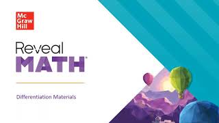 Reveal Math K - 5 Differentiation Materials Profile