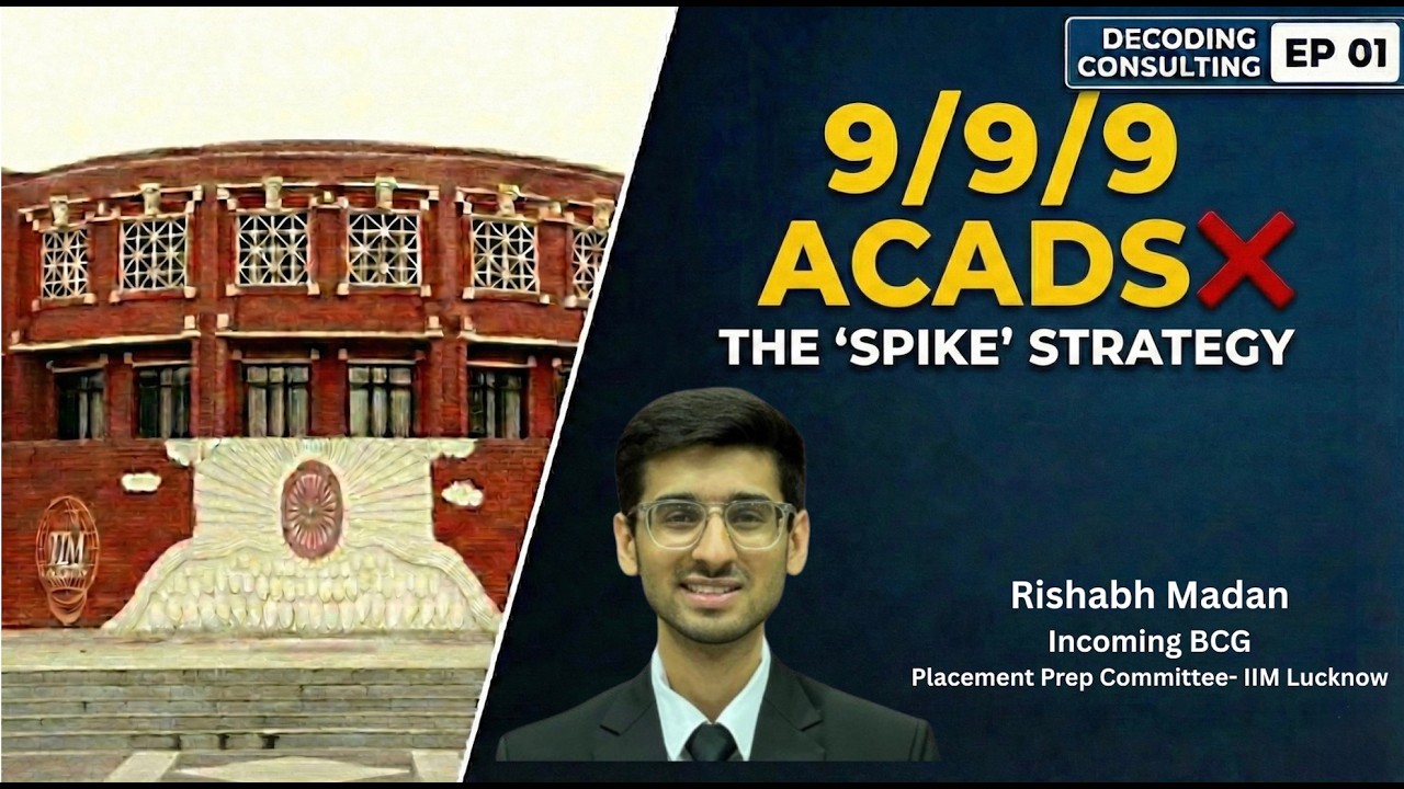 Is 9/9/9 Mandatory for Consulting? | Decoding Consulting Ep 01 ft. Rishabh Madan (IIM Lucknow)