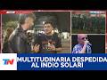 EL ÚLTIMO ADIOS AL INDIO SOLARI: REFUERZAN LA SEGURIDAD EN EL PARQUE DOMÍNICO.