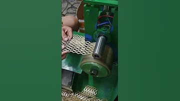 the process of forming iron nets into circles using sophisticated machines #popular #iron #nets