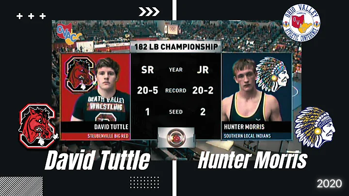 2020  OVAC 182 LB Championship, David Tuttle vs. H...