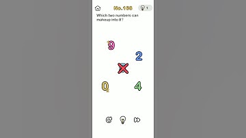 Brain Out No.168. which two numbers can makup into 8? walkthrough and solution