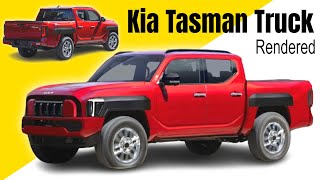 New Kia Tasman Pickup Truck Rendered