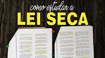 O que significa o termo Lei Seca?