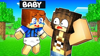 Turned Into A BABY In Minecraft -(Minecraft Movie)