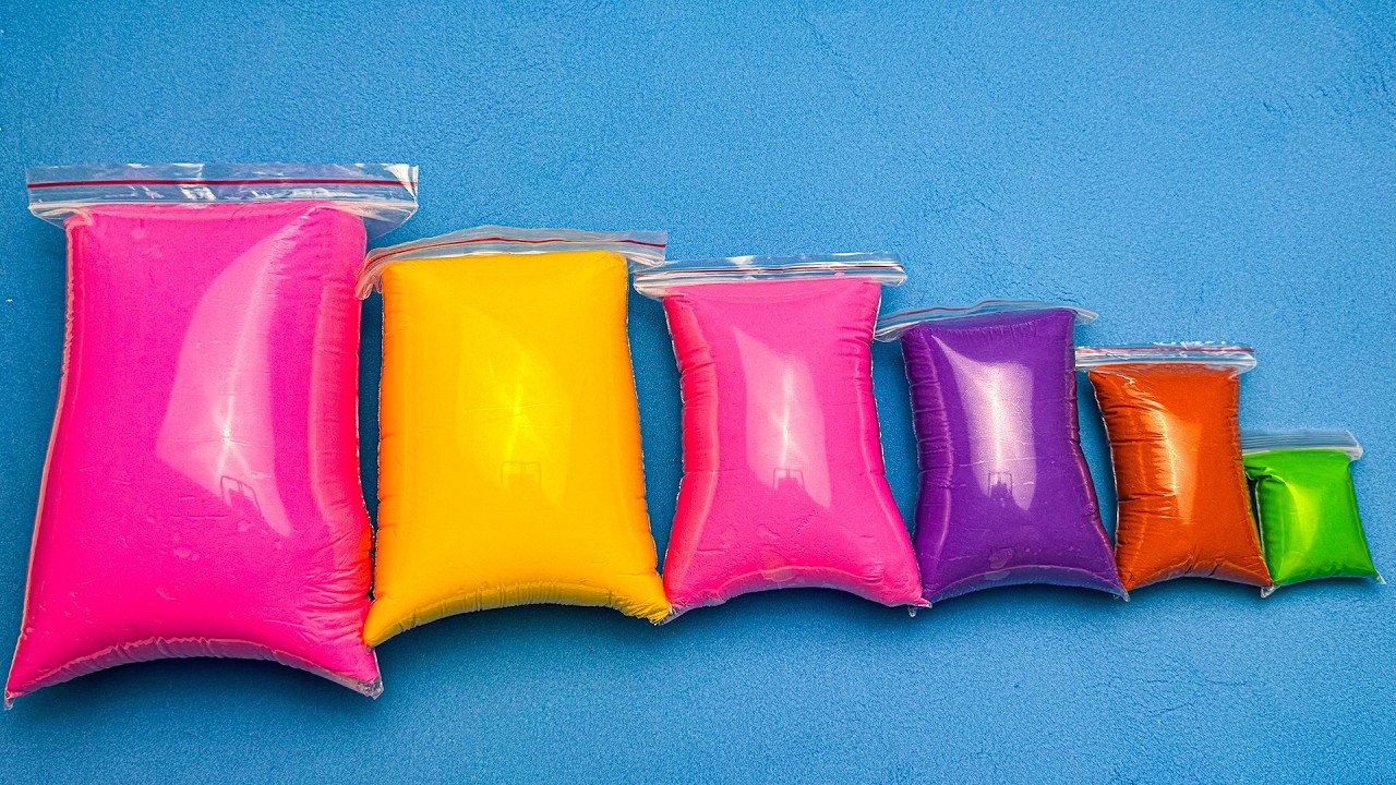 ASMR Clay Unboxing | From Small to Large - Super Satisfying Sounds (6:38 Minutes)