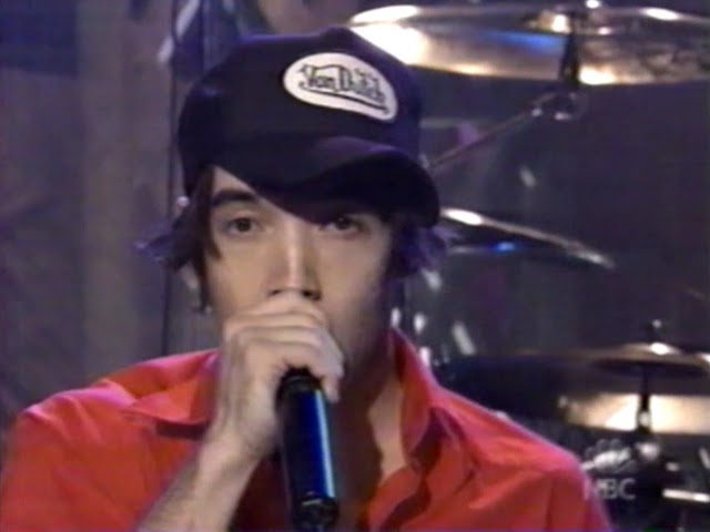 Hoobastank - Running Away, Live on The Tonight Show with Jay Leno, 2002 class=