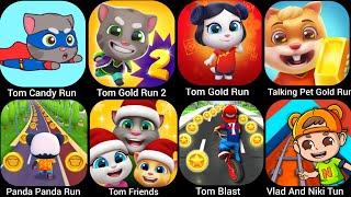 Talking Tom Friends,Panda Panda Run,Tom Gold Run 2, Talking Pet Gold Run,Tom Blast, Vlad And.... screenshot 4