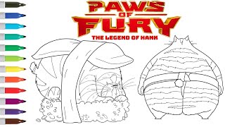 Paws Of Fury The Legend Of Hank Coloring Book Pages Sumo Sumo Sushi & Sumo Backside