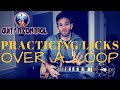 Practicing Licks Over a Loop Pedal - Guitar Lesson On Easy Pentatonic Scale Licks